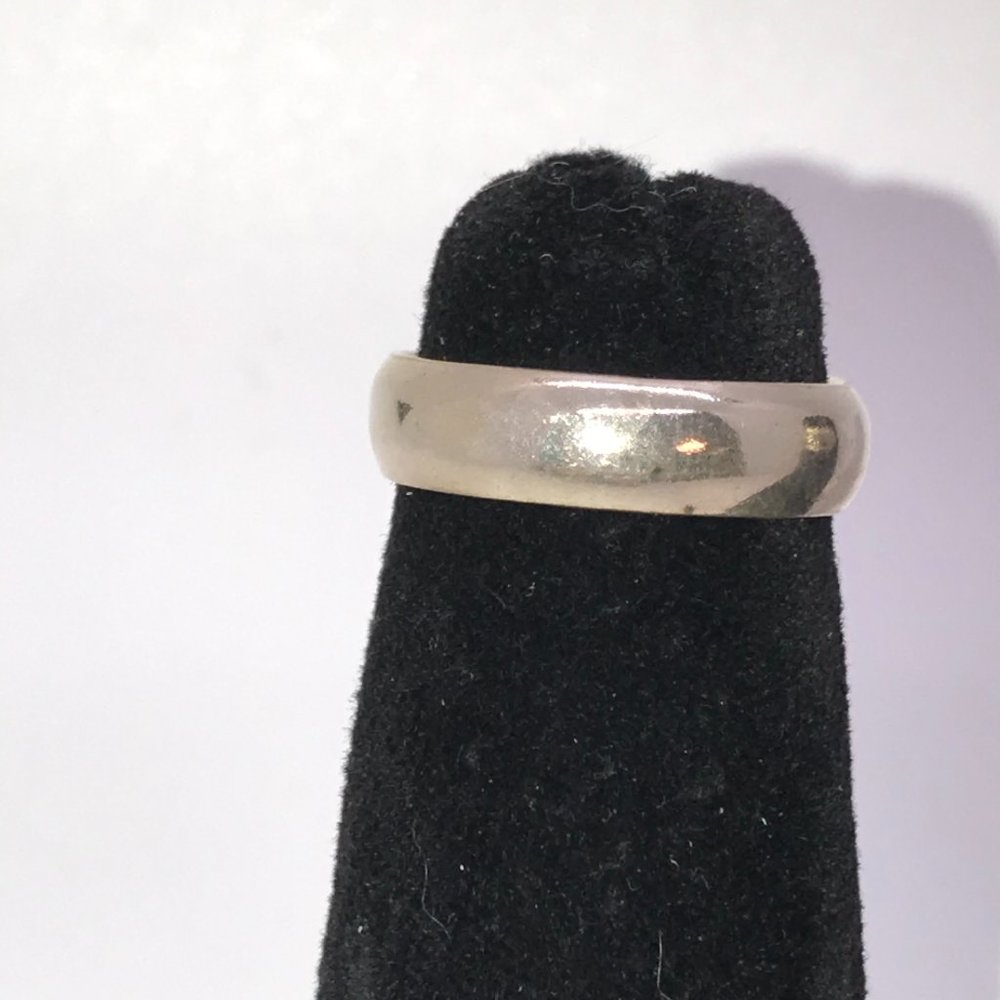 Plain Sterling Silver Ring, Size 6 1/2